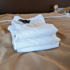 Lot of 3 Plain White T-Shirts
